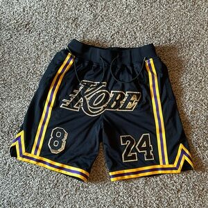 Custom Kobe Bryant athletic shorts. Good condition